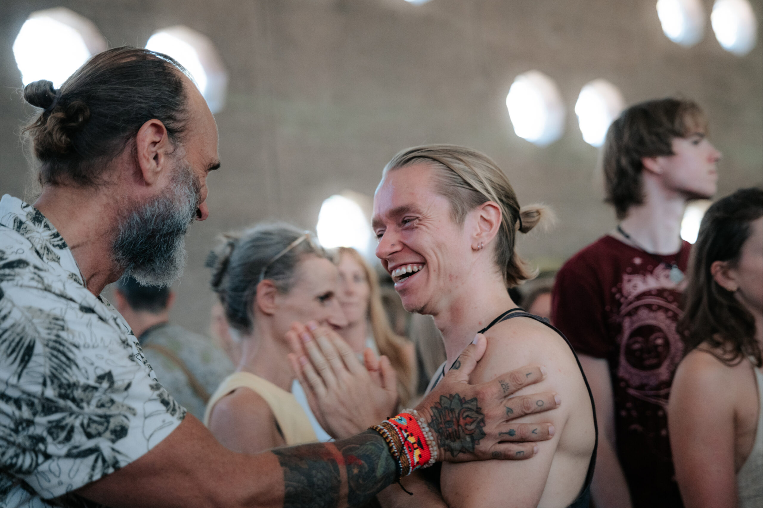 a group of conscious people doing a practice in Cologne