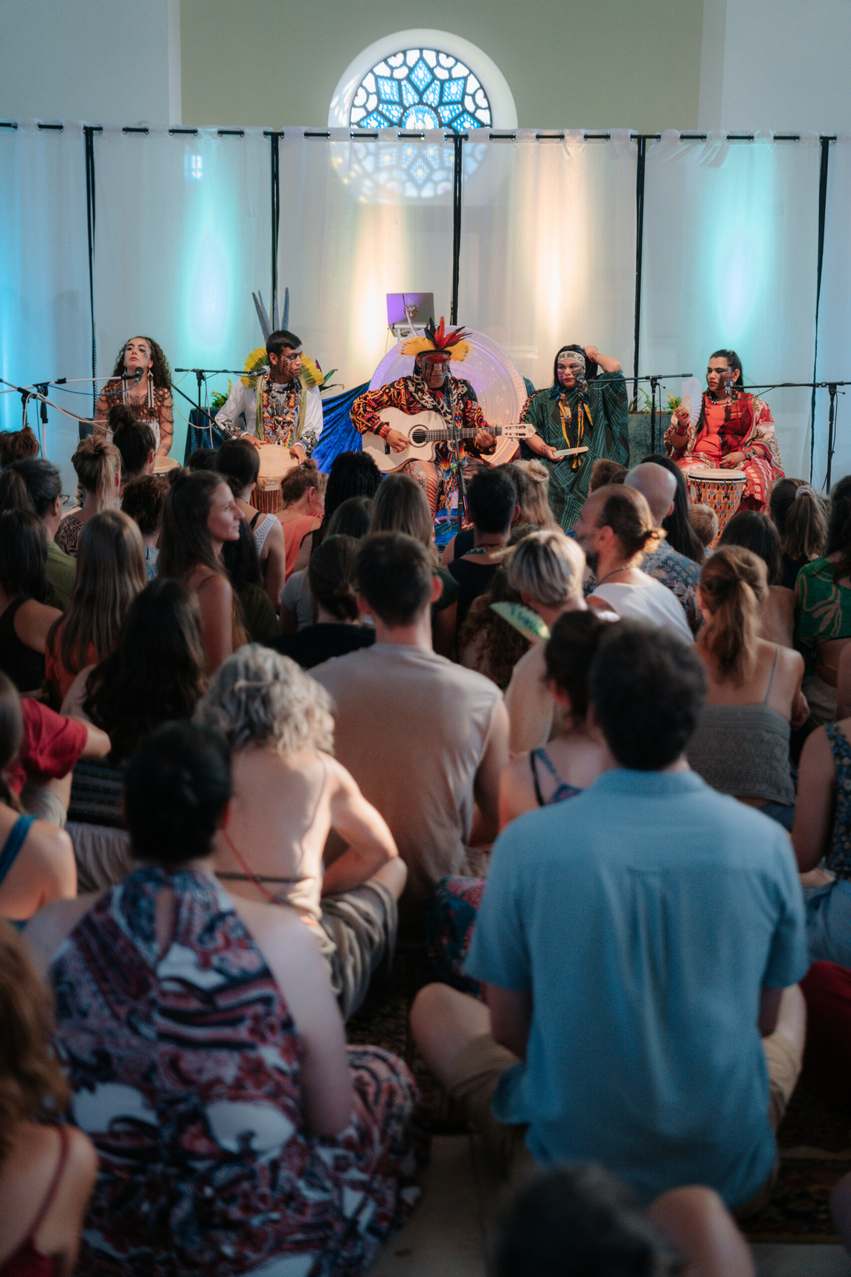 a group of conscious people doing a practice in Cologne