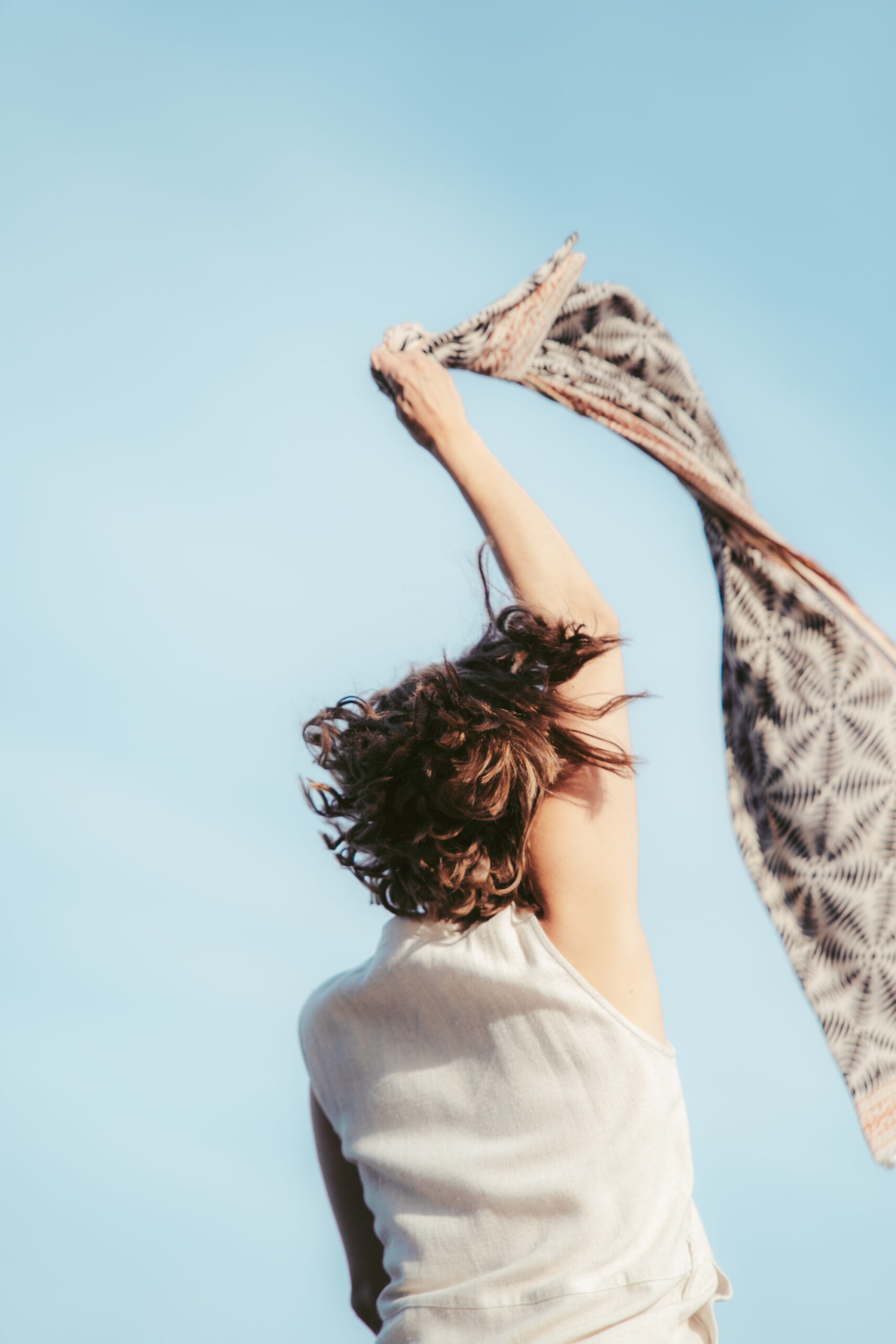 therapist connecting with nature and her soul business